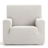 Armchair slipcovers Eysa JAZ White 70 x 120 x 130 cm