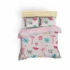 Duvet cover set White Super king 3 Pieces