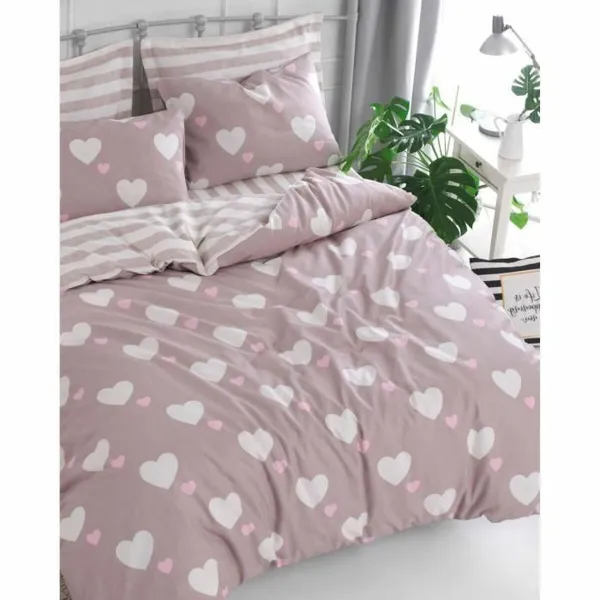 Pussilakanasetti Pinkki Sänky 200 3 Kappaletta