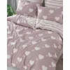 Duvet cover set Pink Super king 3 Pieces