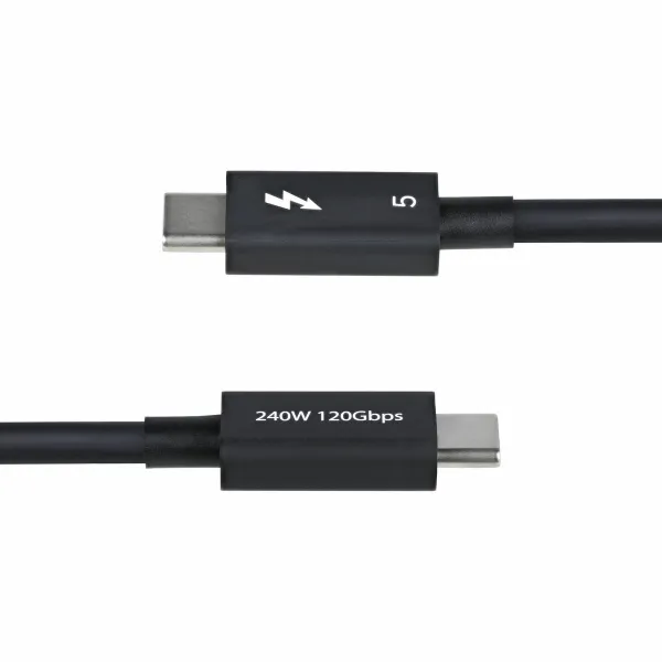 Power Cord Startech TBLT5MM80CM240W Black 80 cm