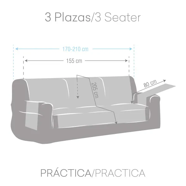 Sofa Cover Eysa NORUEGA Mustard 100 x 110 x 155 cm