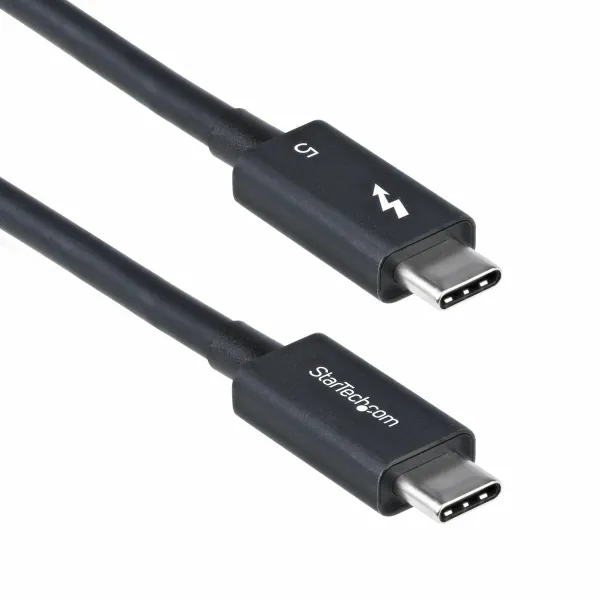 Power Cord Startech TBLT5MM80CM240W Black 80 cm