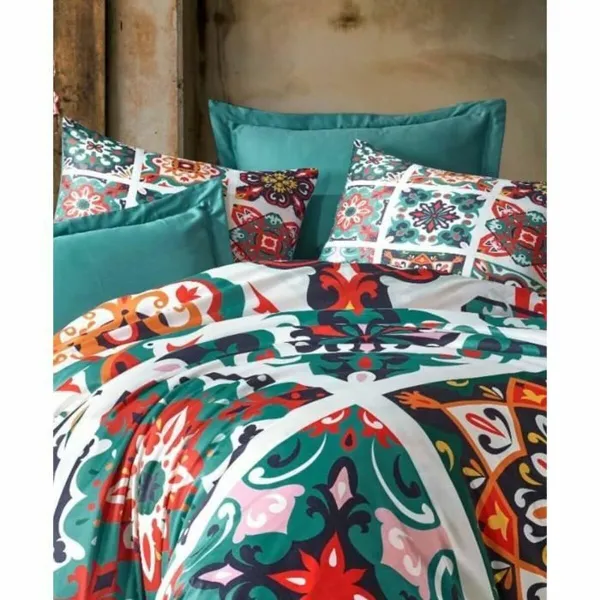 Duvet cover set Green Super king 3 Pieces