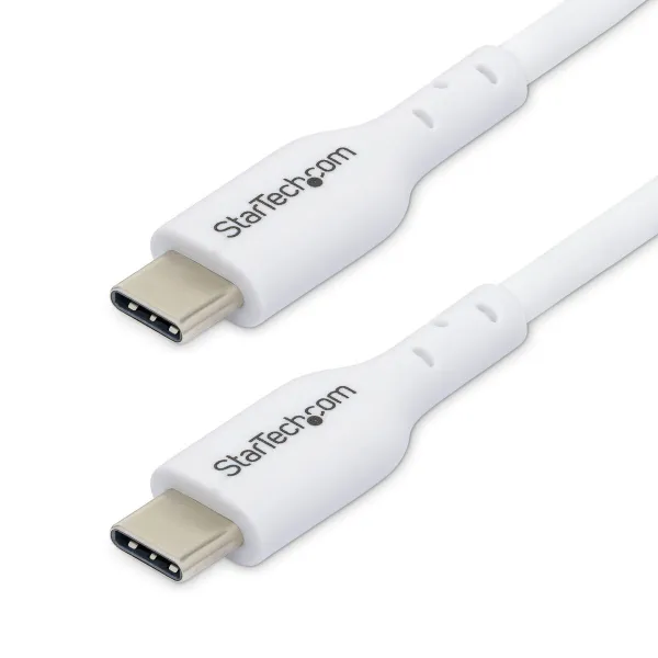USB-C-kaabel Startech USB2CC1MNCWHE Valge 1 m