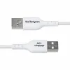 USB-kaabel Startech USB2AC1MNCWHE Valge 1 m