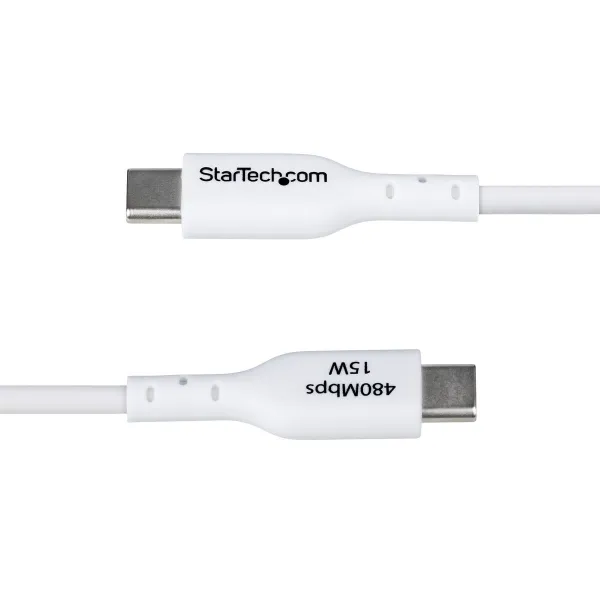 USB-kaabel Startech USB2AC1MNCWHE Valge 1 m