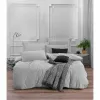 Duvet cover set Grey Super king 3 Pieces