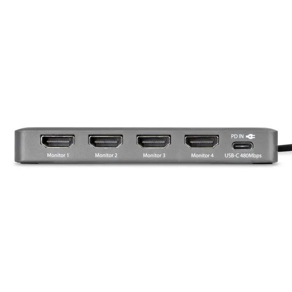 USB-кабель Startech QUAD-USB-HDMI-ADAPT Серый