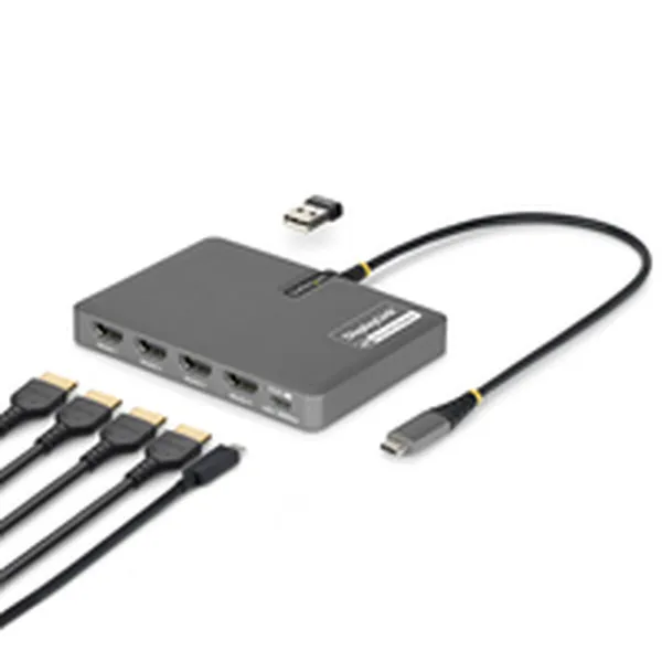 USB-кабель Startech QUAD-USB-HDMI-ADAPT Серый