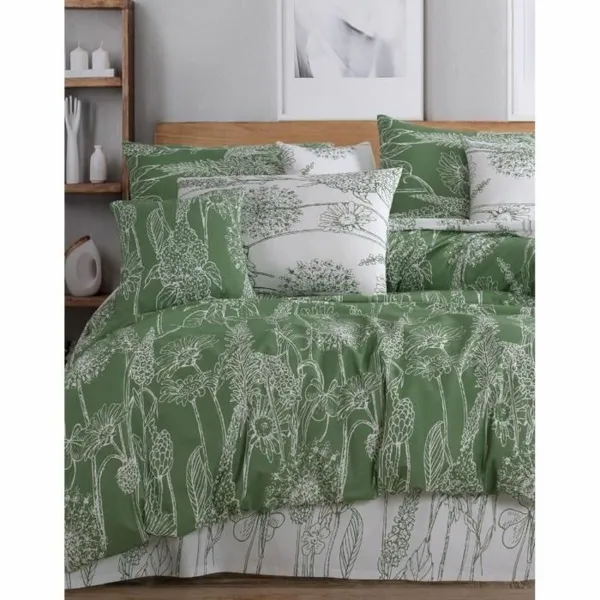 Duvet cover set Green Super king 3 Pieces