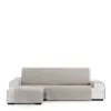 Sofa Cover Eysa VALERIA Light grey Linen 100 x 110 x 240 cm