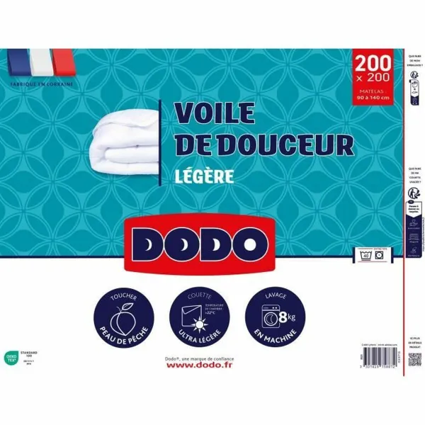 Sega DODO VOILE DE DOUCEUR Balts 100 g/m² 200 x 200 cm
