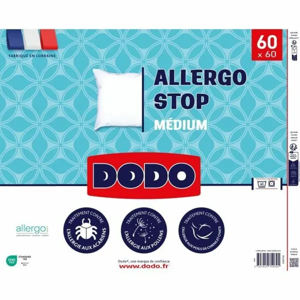 Padi DODO ALLERGO STOP Valge 60 x 60 cm