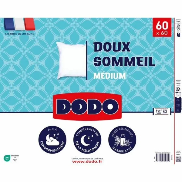 Tyyny DODO DOUX SOMMEIL Valkoinen 60 x 60 cm