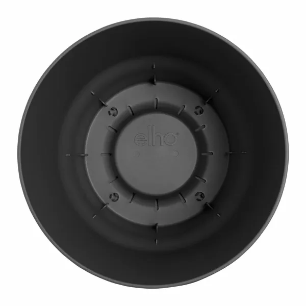 Pottide komplekt Elho Must Plastmass Ringjas 2 Tükid, osad