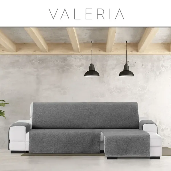 Sofa Cover Eysa VALERIA Anthracite Dark grey 100 x 110 x 290 cm