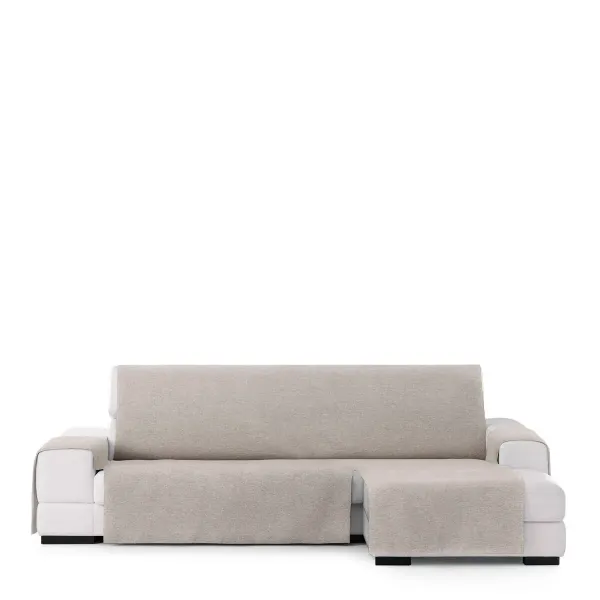 Sofa Cover Eysa VALERIA Light grey Linen 100 x 110 x 290 cm