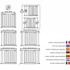 Safety barrier WEBABY MOBI White 73-80 cm
