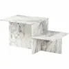 Diivanilaud Harmony Valge Hall 80 x 40 x 40 cm Marmor