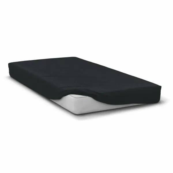 Fitted bottom sheet HOME LINGE PASSION HP72107 Black 140 x 190 cm Double 140 x 190 + 30 cm