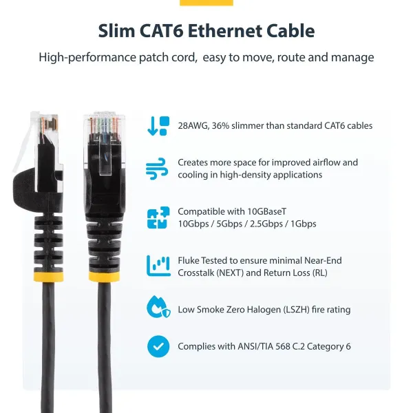 UTP Category 6 Rigid Network Cable Startech N6PAT25CMBLS Blue 25 cm