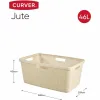 pesukorv Curver Yute Valge Plastmass 45 L