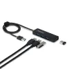 USB Centrmezgls Startech H5A4A-USB-HUB-2 Melns