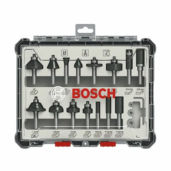 Ritinių rinkinys BOSCH 2607017471 Metalinis 15 Dalys