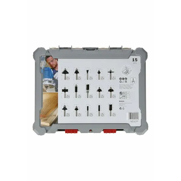 Ritinių rinkinys BOSCH 2607017471 Metalinis 15 Dalys