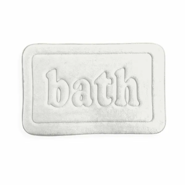 Neslīdošs vannas paklājs TODAY Bath PVC 40 x 60 cm Balts