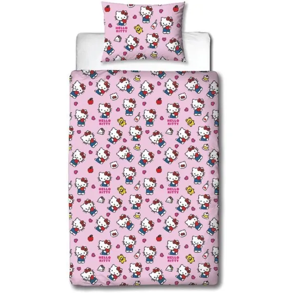 Комплект чехлов для одеяла Hello Kitty 25 x 5 x 30 cm Розовый 140 кровать 2 Предметы