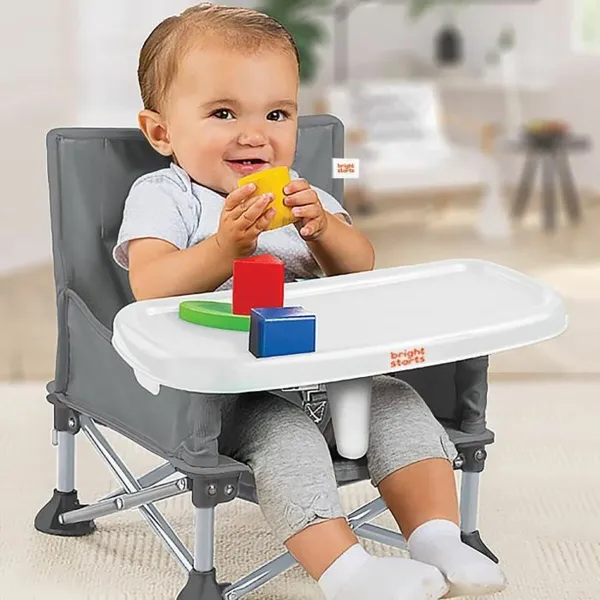 Nostin Bright Starts Pop 'N Sit Harmaa