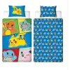 Antklodės užvalkalų rinkinys Pokémon Spalvotas Lova 140 2 Dalys