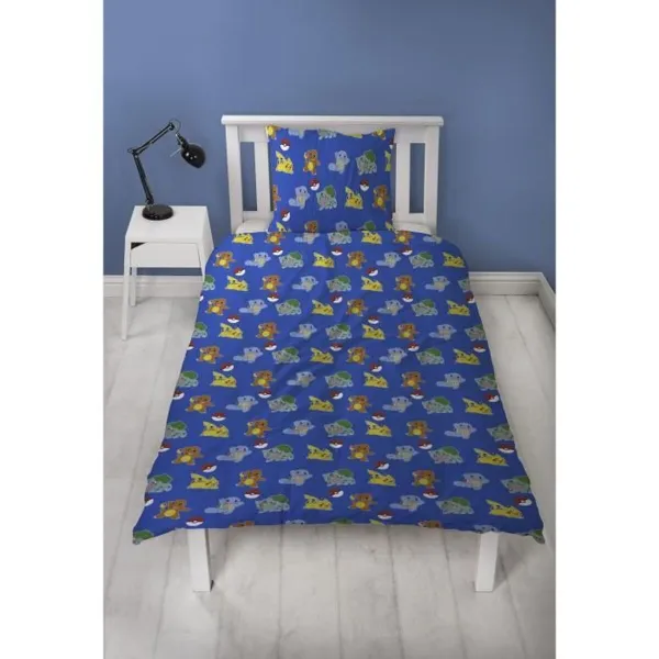Duvet cover set Pokémon Multicolour Double 2 Pieces