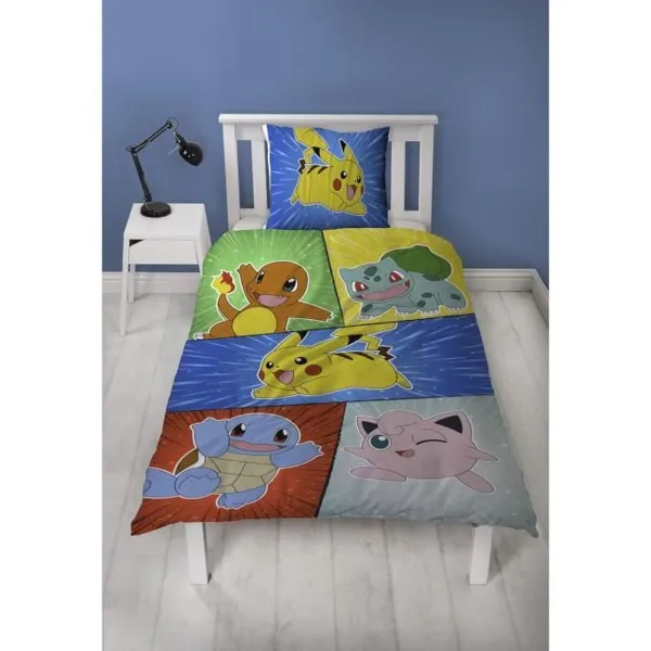Pussilakanasetti Pokémon Monivärinen Sänky 140 2 Kappaletta