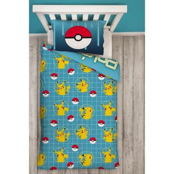 Antklodės užvalkalų rinkinys Pokémon Geltona Lova 140 2 Dalys