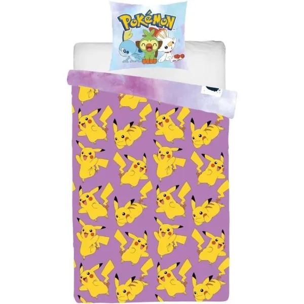 Duvet cover set Pokémon Multicolour Double 2 Pieces