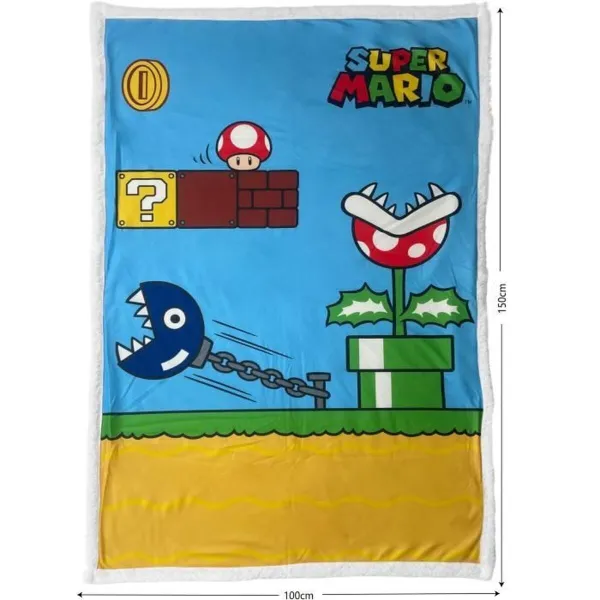 Одеяло Mario Bros 31 x 8 x 31 cm Разноцветный Шотландские картины