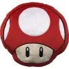 Подушка Mario Bros 43 x 3 x 43 cm Белый Красный полиэстер грибной