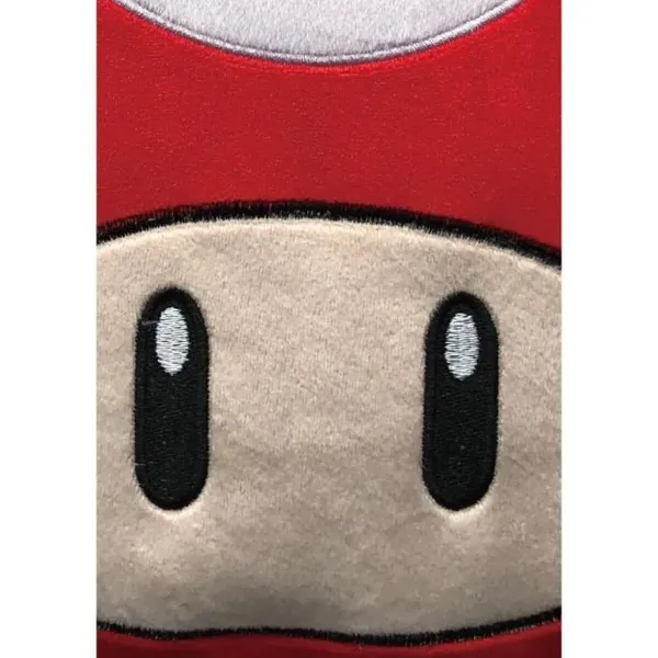 Подушка Mario Bros 43 x 3 x 43 cm Белый Красный полиэстер грибной