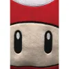 Подушка Mario Bros 43 x 3 x 43 cm Белый Красный полиэстер грибной