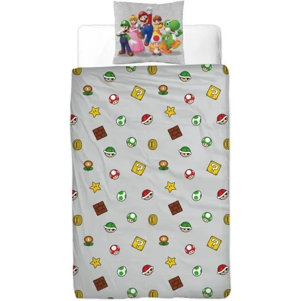 Pārtikas vāka komplekts Mario Bros Daudzkrāsains Gulta 140 2 Daudzums