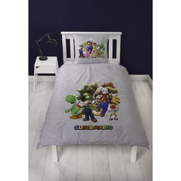Duvet cover set Mario Bros Multicolour Double 2 Pieces