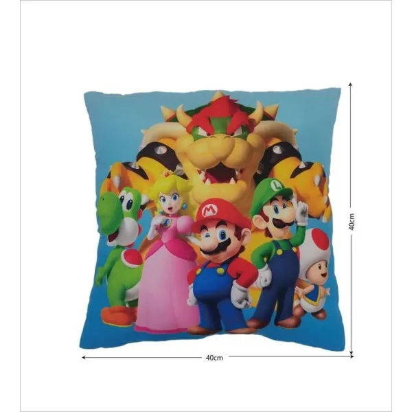 Подушка Mario Bros 41 x 3 x 39 cm Разноцветный полиэстер Детский