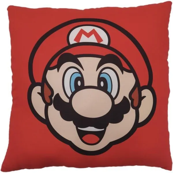 Подушка Mario Bros 39 x 3 x 41 cm Разноцветный полиэстер печатные Детский