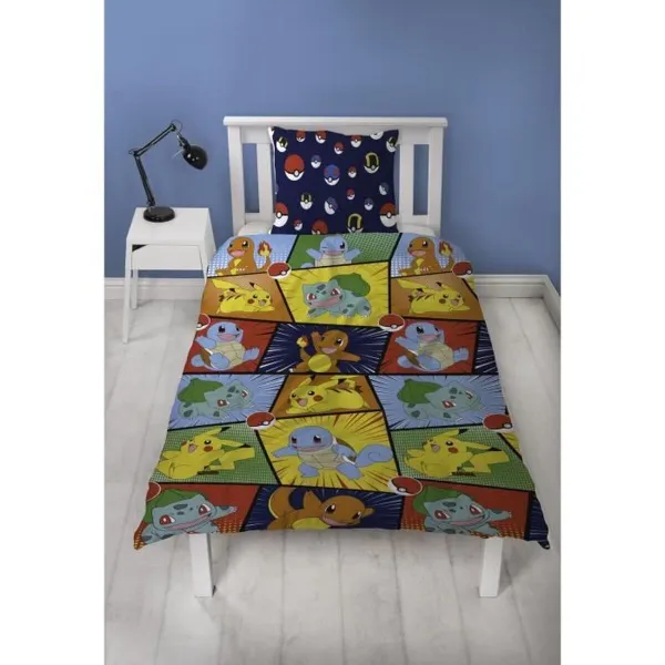 Duvet cover set Pokémon 25 x 5 x 29 cm Multicolour Double 2 Pieces