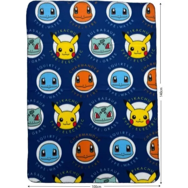 Blanket Pokémon 25 x 7 x 13 cm Multicolour animals