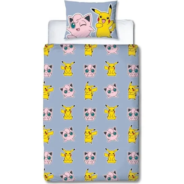 Комплект чехлов для одеяла Pokémon 25 x 4 x 30 cm Разноцветный 140 кровать 2 Предметы