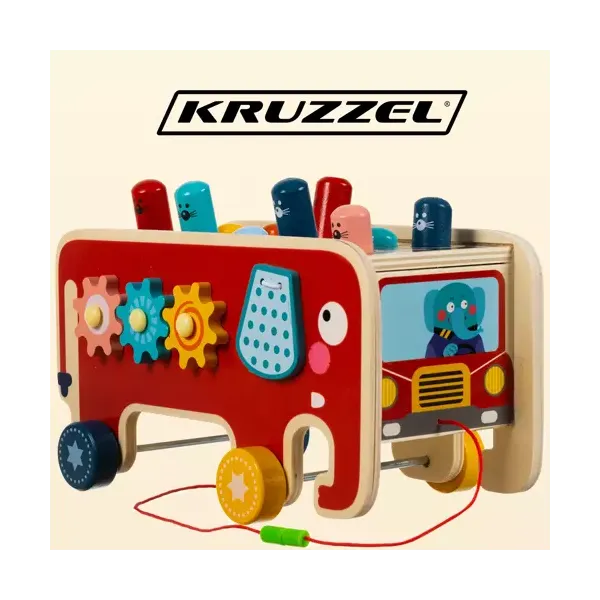 Деревянный слон - гвоздезабиватель Kruzzel 20349